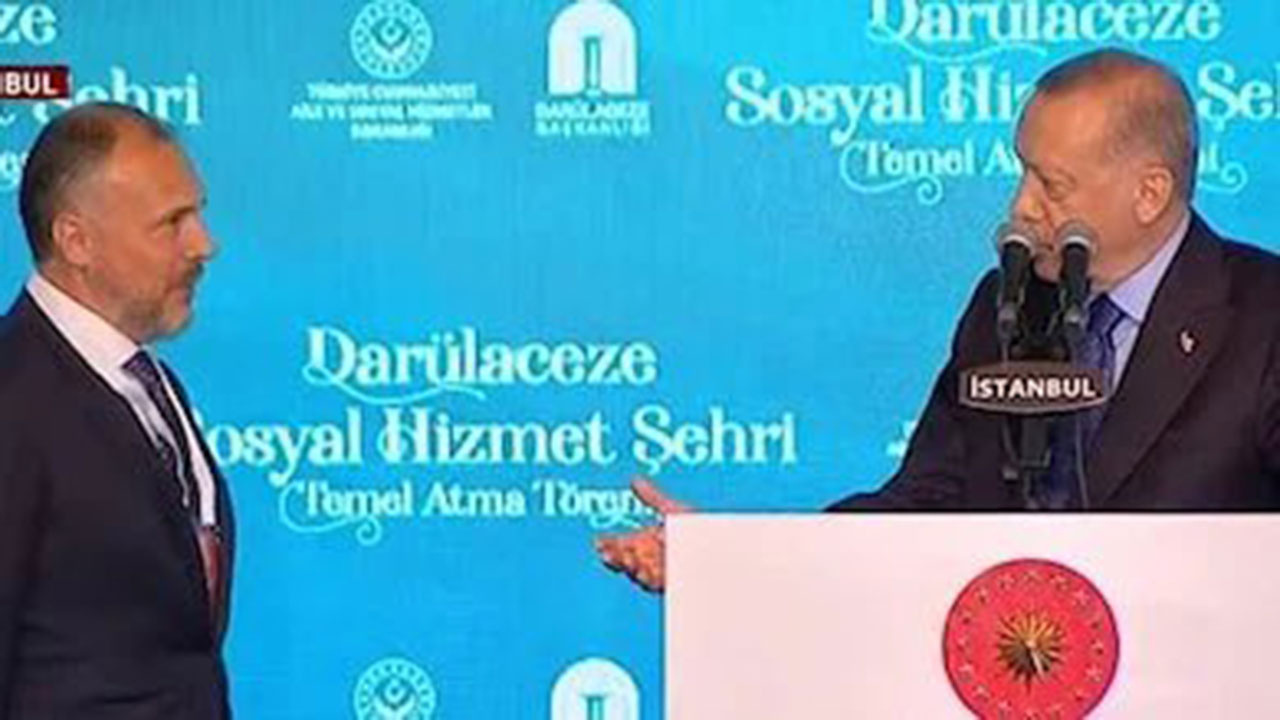 Cumhurbaşkanı Erdoğan, Darülaceze müteahhidini canlı yayında fırçaladı! Ne diyor bu ya