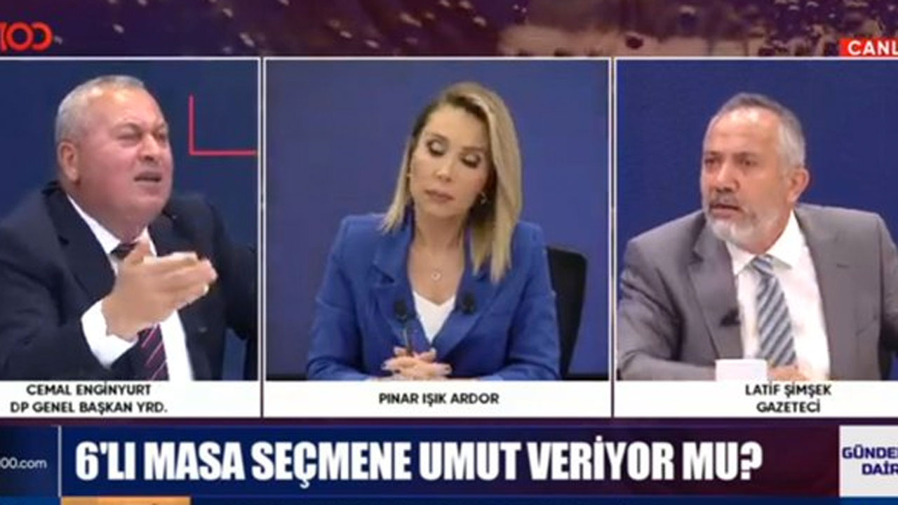 Cemal Enginyurt ile Latif Şimşek TV100 ekranlarında birbirine girdi